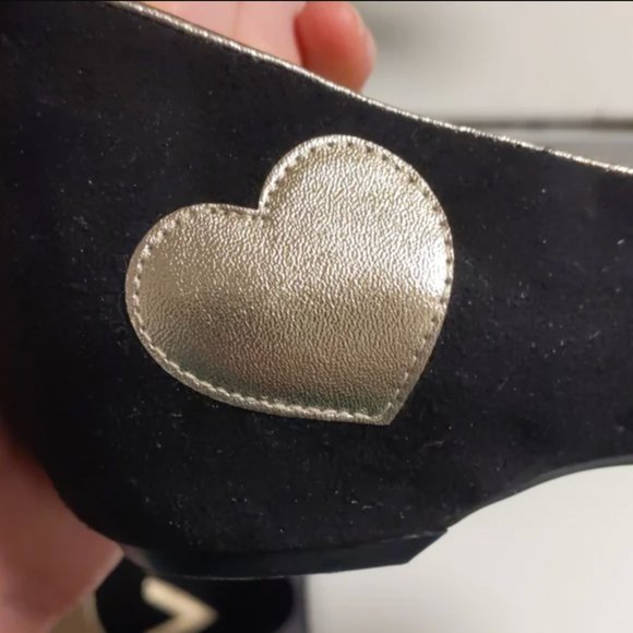 LOVE Flats by Town Shoes Black Suede - Picture 7 of 9